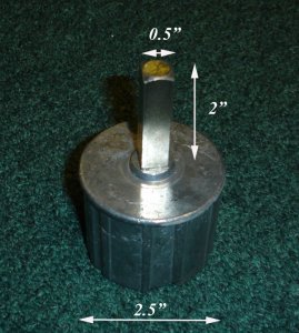 70mm Aluminum Cast Gear End Gudgeon